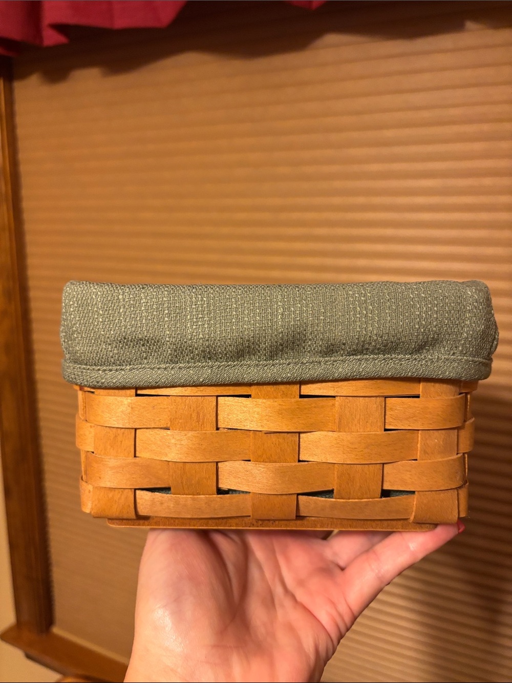 Longaberger Card File Basket Set